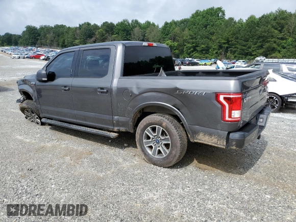 2016 Ford F-150 XL with VIN 1FTEW1CF0GKD26664, listed as a Copart auction lot 60798385 with 117,059 mi miles and Salvage title. Bid and sale history available at DreamBid. Image 2.