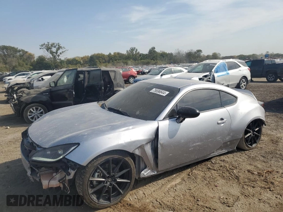 2023 Toyota GR86 Premium with VIN JF1ZNBE18P9759920, listed as a Copart auction lot 75696644 with 17,388 mi miles and Salvage Title. Bid and sale history available at carsss.com. Image 1.