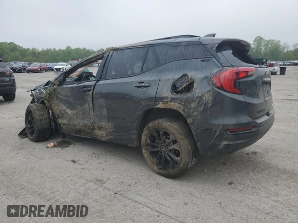 2020 GMC Terrain SLT with VIN 3GKALVEV6LL260427, listed as a Copart auction lot 56290705 with 60,390 mi miles and Salvage title. Bid and sale history available at DreamBid. Image 2.