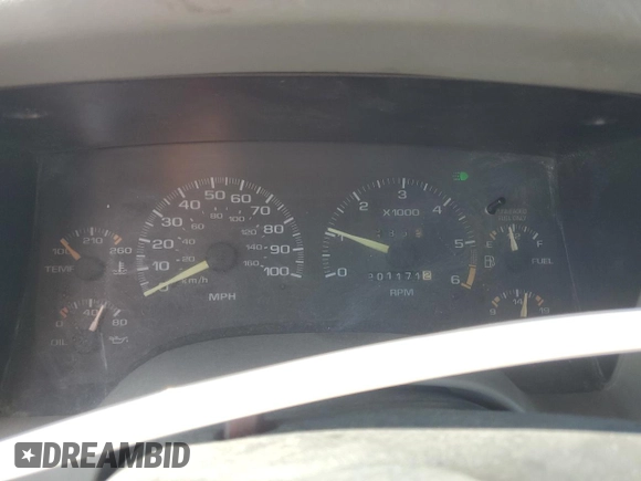 1997 Chevrolet S-10 LS with VIN 1GCCS19W6VK124077, listed as a Copart auction lot 61574074 with 201,171 mi miles and Salvage Title. Bid and sale history available at DreamBid. Image 9.
