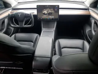 2023 Tesla Model 3 with VIN 5YJ3E1EA3PF644898, listed as a Copart auction lot 50427685 with 36,488 mi miles and Salvage Title. Bid and sale history available at DreamBid. Image 8.