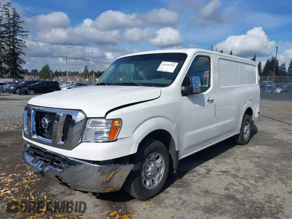 2012 Nissan NV S with VIN 1N6BF0KLXCN117510, listed as a IAAI auction lot 41649700 with 48,096 mi miles. Bid and sale history available at carsss.com. Image 2.