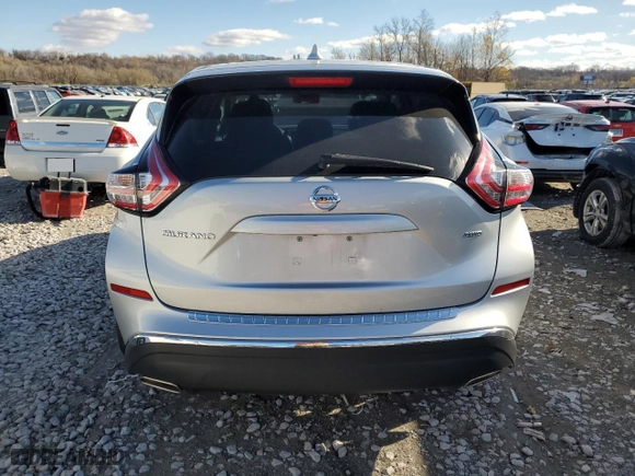 2017 Nissan Murano Platinum with VIN 5N1AZ2MH3HN164861, listed as a Copart auction lot 81798224 with 127,230 mi miles and Salvage Title. Bid and sale history available at carsss.com. Image 6.