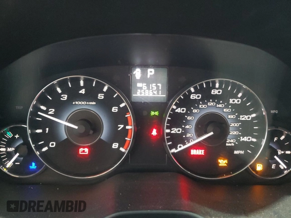 2012 Subaru Outback 2.5i with VIN 4S4BRBAC0C3202130, listed as a Copart auction lot 53148475 with 258,641 mi miles and Salvage title. Bid and sale history available at DreamBid. Image 9.