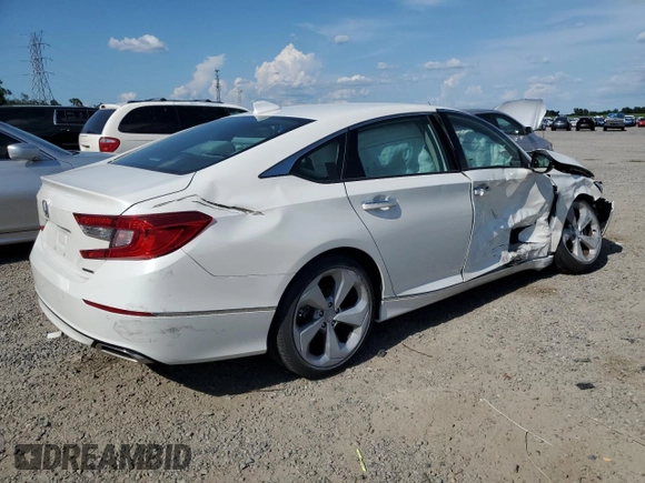 2018 Honda Accord Touring with VIN 1HGCV1F94JA059656, listed as a Copart auction lot 62375765 with 20,432 mi miles and Salvage title. Bid and sale history available at DreamBid. Image 3.