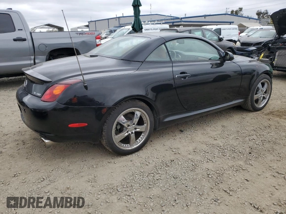 2003 Lexus SC 430 z VIN JTHFN48Y030039882, wystawiony jako Copart lot #50581485 z przebiegiem 43 439 mil mil oraz Szkoda całkowita • Salvage title. Historia ofert i sprzedaży dostępna na DreamBid. Obrazek 3.