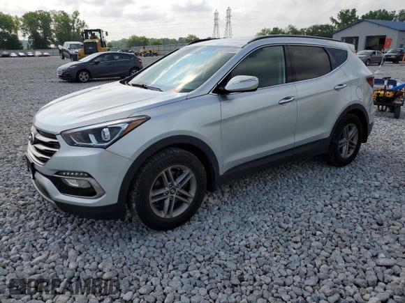 2018 Hyundai Santa Fe 2.4L with VIN 5XYZUDLBXJG534926, listed as a Copart auction lot 64010365 with 98,350 mi miles and Salvage title. Bid and sale history available at DreamBid. Image 1.