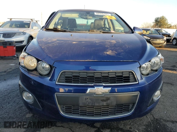 2014 Chevrolet Sonic LTZ with VIN 1G1JE5SB8E4219086, listed as a Copart auction lot 88990405 with 96,177 mi miles and Salvage Title. Bid and sale history available at carsss.com. Image 5.
