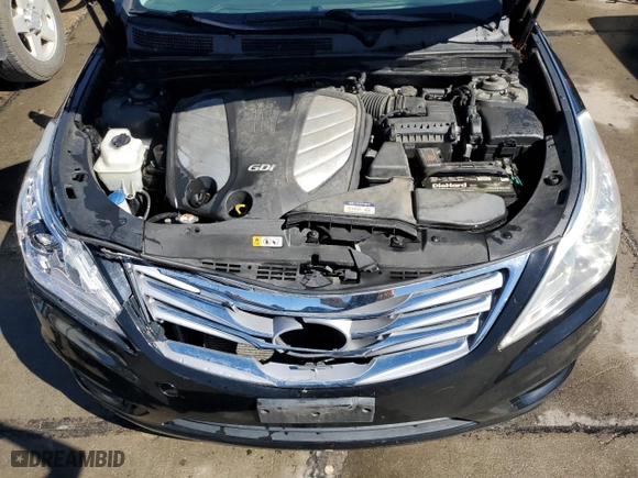 2012 Hyundai Azera with VIN KMHFG4JG1CA177868, listed as a Copart auction lot 73169574 with 90,657 mi miles and Salvage Title. Bid and sale history available at carsss.com. Image 11.