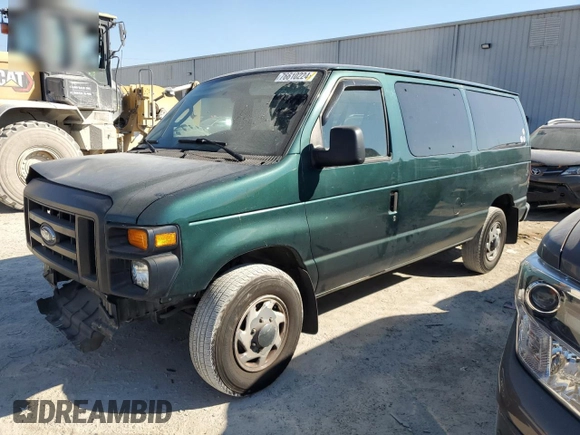 2009 Ford Econoline Passenger XL z VIN 1FMNE11W19DA56899, wystawiony jako Copart lot #76610224 z przebiegiem 144 111 mil mil oraz Szkoda całkowita • Salvage title. Historia ofert i sprzedaży dostępna na DreamBid. Obrazek 1.