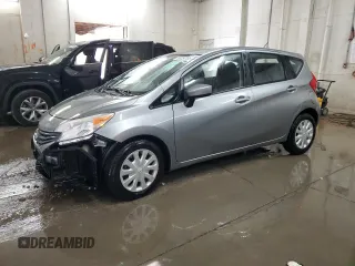 2015 Nissan Note S Plus with VIN 3N1CE2CP9FL367626, listed as a Copart auction lot 50254105 with 28,416 mi miles and Salvage Title. Bid and sale history available at DreamBid. Image 1.