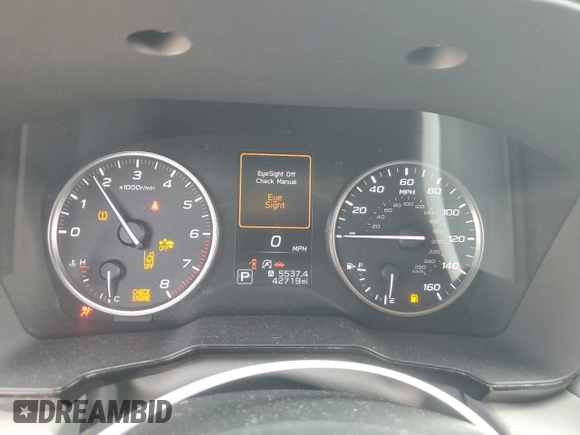 2020 Subaru Legacy z VIN 4S3BWAA61L3012824, wystawiony jako Copart lot #69567514 z przebiegiem 42 719 mil mil oraz Szkoda całkowita • Salvage title. Historia ofert i sprzedaży dostępna na DreamBid. Obrazek 9.