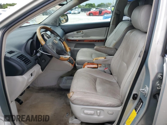 2005 Lexus RX 330 with VIN 2T2GA31U15C024041, listed as a Copart auction lot 65141585 with 236,278 mi miles and Salvage title. Bid and sale history available at DreamBid. Image 7.