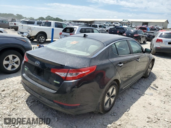 2013 Kia Optima Hybrid LX with VIN KNAGM4AD2D5062209, listed as a Copart auction lot 55801604 with 204,150 mi miles and Salvage Title. Bid and sale history available at carsss.com. Image 3.