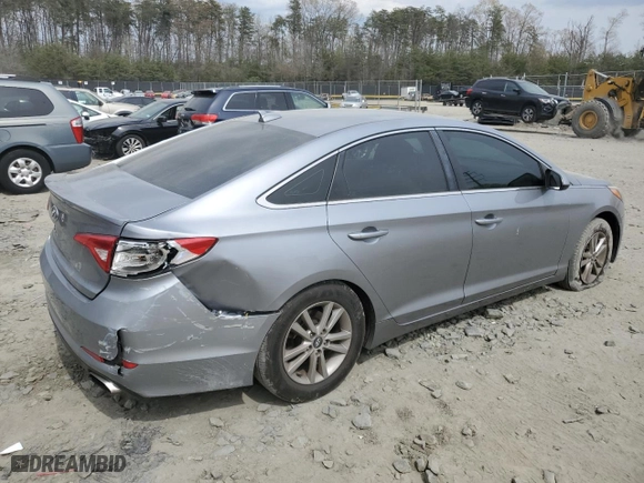 2017 Hyundai Sonata SE with VIN 5NPE24AF2HH583325, listed as a Copart auction lot 50302214 with 45,781 mi miles and Non Repairable. Bid and sale history available at carsss.com. Image 3.