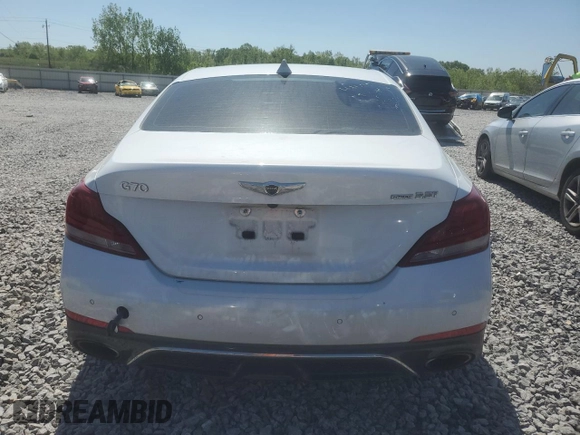 2019 Genesis G70 Advanced with VIN KMTG74LEXKU016731, listed as a Copart auction lot 52879505 with 122,465 mi miles and Salvage title. Bid and sale history available at DreamBid. Image 6.