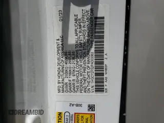 2023 Honda Accord Sport with VIN 1HGCY2F52PA003363, listed as a Copart auction lot 57854435 with Not provided miles and Salvage title. Bid and sale history available at DreamBid. Image 12.