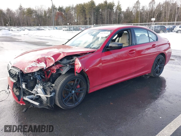 2022 BMW 3 Series M340i xDrive with VIN WBA5U9C01NFM09684, listed as a IAAI auction lot 41670169 with 38,640 mi miles and . Bid and sale history available at DreamBid. Image 17.