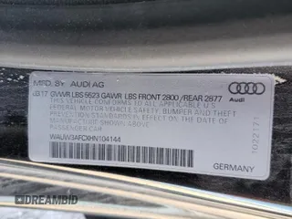 2017 Audi A7 Premium Plus with VIN WAUW3AFCXHN104144, listed as a Copart auction lot 69931601 with 39,268 mi miles. Bid and sale history available at carsss.com. Image 10.