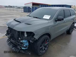 2021 Dodge Durango SRT Hellcat with VIN 1C4SDJH92MC605759, listed as a IAAI auction lot 41639174 with 4,800 mi miles and . Bid and sale history available at DreamBid. Image 21.