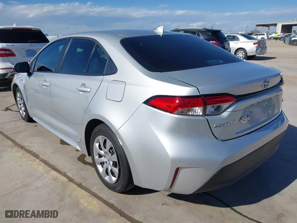 2023 Toyota Corolla LE with VIN 5YFB4MDE5PP077487, listed as a IAAI auction lot 41787681 with 19,831 mi miles. Bid and sale history available at carsss.com. Image 3.
