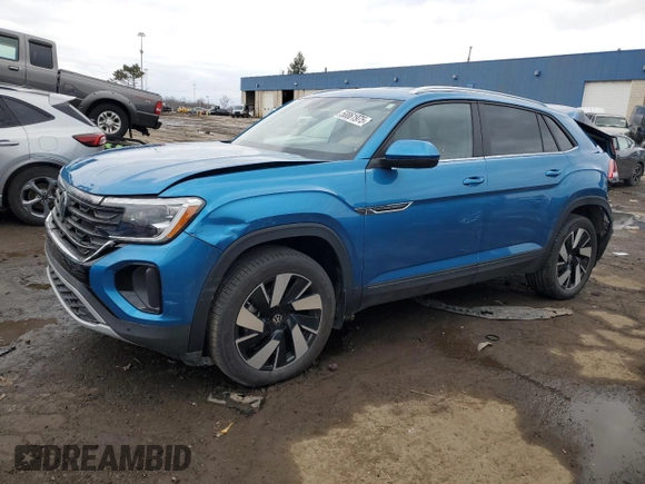 2024 Volkswagen Atlas SE with VIN 1V2HE2CA7RC214871, listed as a Copart auction lot 50061975 with 18,808 mi miles and Clean title. Bid and sale history available at DreamBid. Image 1.