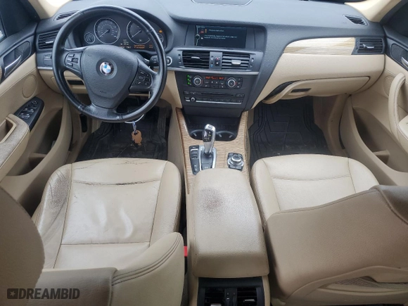 2013 BMW X3 xDrive28i with VIN 5UXWX9C51D0D08206, listed as a Copart auction lot 47460955 with 189,724 mi miles and Clean Title. Bid and sale history available at carsss.com. Image 8.