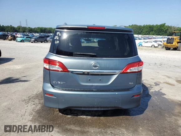 2011 Nissan Quest SL z VIN JN8AE2KP6B9009056, wystawiony jako Copart lot #62034635 z przebiegiem 132 065 mil mil oraz Czysty tytuł • Clean title. Historia ofert i sprzedaży dostępna na DreamBid. Obrazek 6.