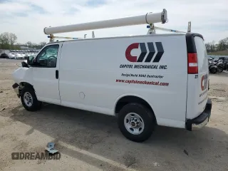 2021 GMC Savana Cargo z VIN 1GTW7AF76M1181413, wystawiony jako Copart lot #55313815 z przebiegiem Nie podano mil oraz Szkoda całkowita • Salvage title. Historia ofert i sprzedaży dostępna na DreamBid. Obrazek 2.
