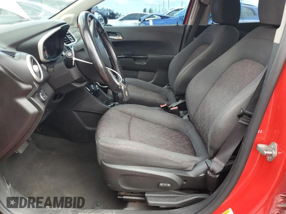 2017 Chevrolet Sonic LT with VIN 1G1JD6SB5H4142044, listed as a Copart auction lot 61571555 with 116,008 mi miles and Salvage title. Bid and sale history available at DreamBid. Image 7.