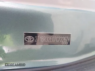 2007 Toyota Corolla CE with VIN 2T1BR32E07C722674, listed as a IAAI auction lot 42044075 with 171,652 mi miles and . Bid and sale history available at carsss.com. Image 9.