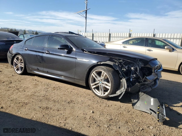 2016 BMW 6 Series 640i with VIN WBA6D0C51GG432486, listed as a Copart auction lot 88367695 with 90,606 mi miles and Salvage Title. Bid and sale history available at carsss.com. Image 4.