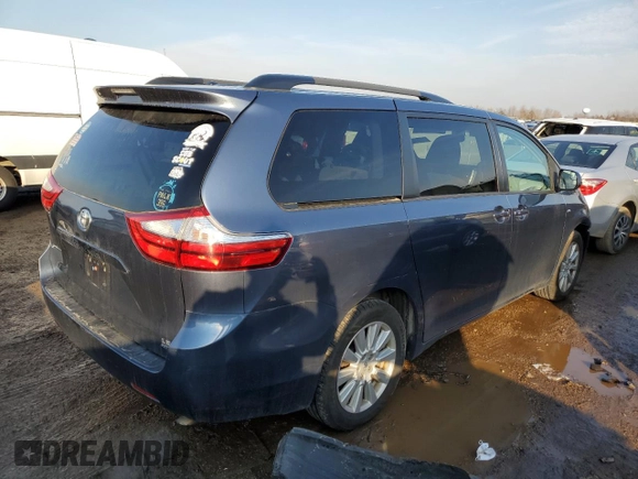 2017 Toyota Sienna LE with VIN 5TDJZ3DC8HS148910, listed as a Copart auction lot 47070465 with 87,024 mi miles and Salvage Title. Bid and sale history available at carsss.com. Image 3.