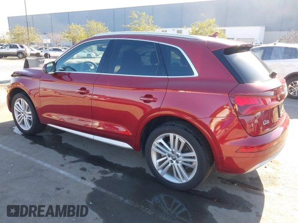 2018 Audi Q5 Prestige with VIN WA1CNBFY7J2133023, listed as a IAAI auction lot 41687379 with 55,646 mi miles and . Bid and sale history available at DreamBid. Image 3.