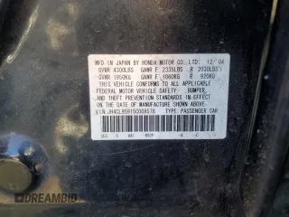 2005 Acura TSX with VIN JH4CL95915C008578, listed as a Copart auction lot 72825624 with 293,413 mi miles and Salvage Title. Bid and sale history available at DreamBid. Image 13.