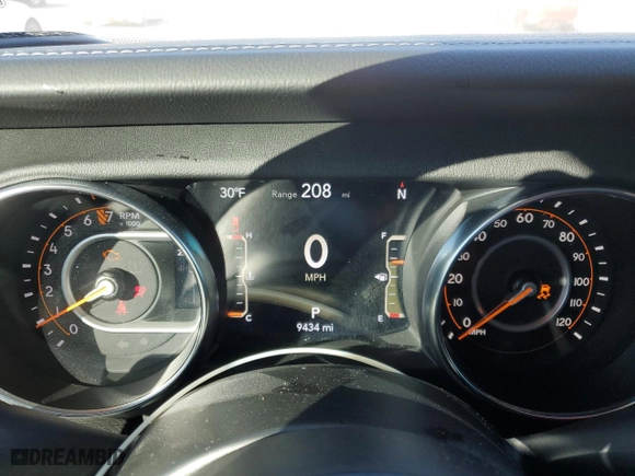 2023 Jeep Gladiator Overland with VIN 1C6HJTFG2PL559314, listed as a Copart auction lot 87530945 with 9,434 mi miles and Salvage Title. Bid and sale history available at carsss.com. Image 9.