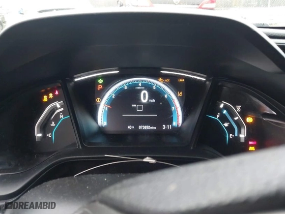 2019 Honda Civic Hatchback LX with VIN SHHFK7H39KU221921, listed as a IAAI auction lot 41556403 with 73,852 mi miles. Bid and sale history available at carsss.com. Image 7.