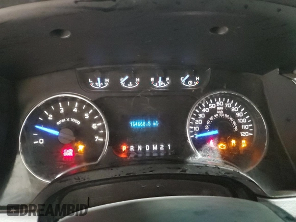 2011 Ford F-150 XL with VIN 1FTMF1EF7BFB43742, listed as a Copart auction lot 87248424 with 164,668 mi miles and Salvage title. Bid and sale history available at DreamBid. Image 9.