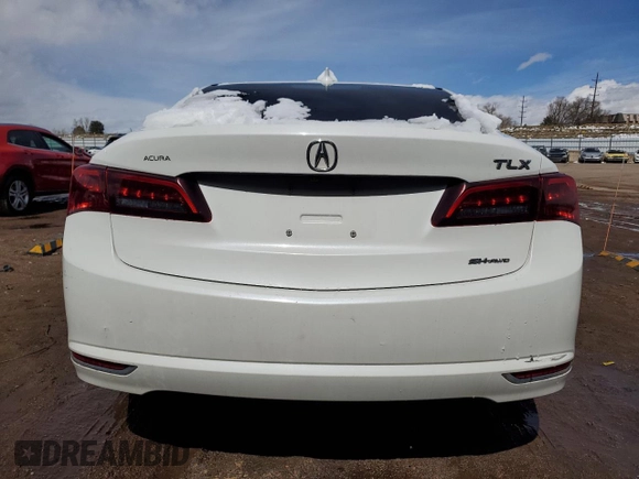 2017 Acura TLX V6 w/Technology Pkg with VIN 19UUB3F50HA002421, listed as a Copart auction lot 49846235 with 105,391 mi miles and Salvage title. Bid and sale history available at DreamBid. Image 6.