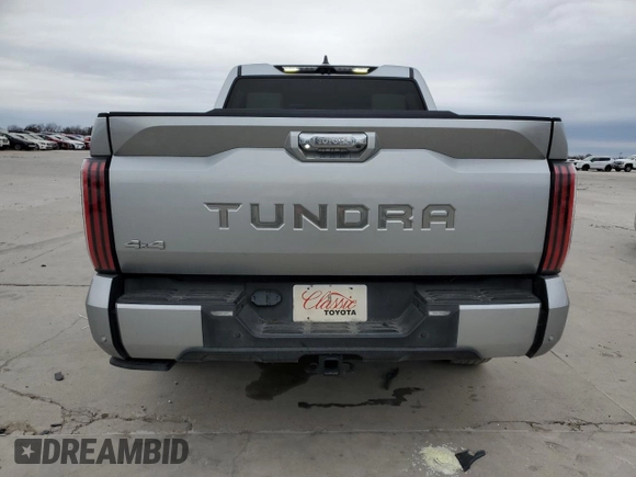 2023 Toyota Tundra Capstone Hybrid с VIN 5TFVC5DB6PX032166, выставлен на аукционе Copart как лот 42430465 с пробегом 39 910 миль миль и Списание • Salvage title. История ставок и продаж доступна на DreamBid. Изображение 6.