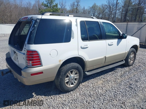 2004 Mercury Mountaineer Convenience z VIN 4M2ZU86E04UJ22833, wystawiony jako IAAI lot #41867579 z przebiegiem 96 953 mil mil oraz . Historia ofert i sprzedaży dostępna na DreamBid. Obrazek 4.
