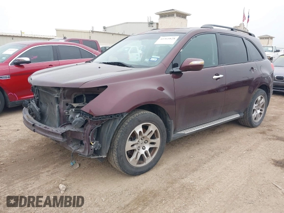 2009 Acura MDX with VIN 2HNYD28289H515078, listed as a IAAI auction lot 41565828 with 188,398 mi miles. Bid and sale history available at carsss.com. Image 19.