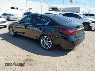 2021 Infiniti Q50 3.0t LUXE with VIN JN1EV7BP8MM700070, listed as a IAAI auction lot 41713519 with 75,333 mi miles. Bid and sale history available at carsss.com. Image 3.