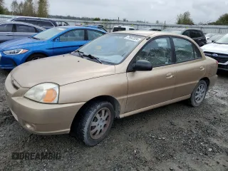 2005 Kia Rio with VIN KNADC125256398384, listed as a Copart auction lot 73652324 with 129,624 mi miles and Clean Title. Bid and sale history available at carsss.com. Image 1.