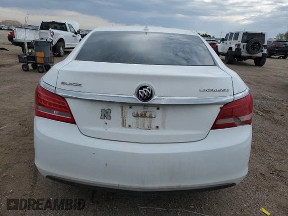 2014 Buick LaCrosse with VIN 1G4GA5GRXEF176101, listed as a Copart auction lot 56921125 with 144,777 mi miles and Salvage title. Bid and sale history available at DreamBid. Image 6.