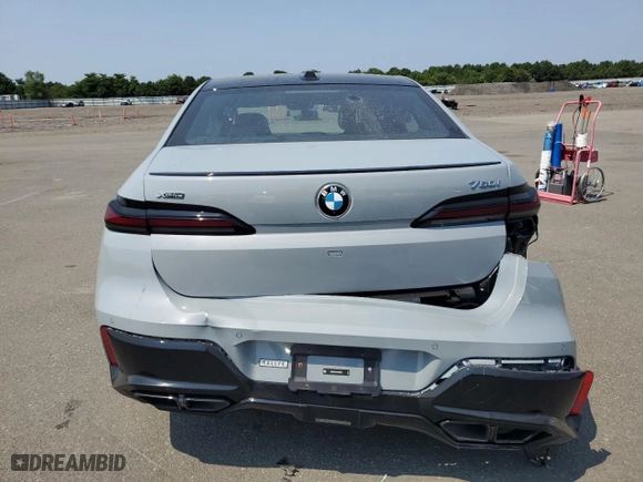 2023 BMW 7 Series 760i xDrive with VIN WBA33EJ0XPCN79892, listed as a Copart auction lot 64984174 with 7,898 mi miles and Salvage Title. Bid and sale history available at carsss.com. Image 6.