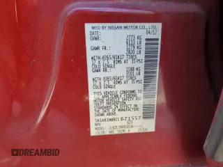 2012 Nissan Pathfinder SV z VIN 5N1AR1NB6CC621557, wystawiony jako Copart lot #52491755 z przebiegiem 167 186 mil mil oraz Szkoda całkowita • Salvage title. Historia ofert i sprzedaży dostępna na DreamBid. Obrazek 15.