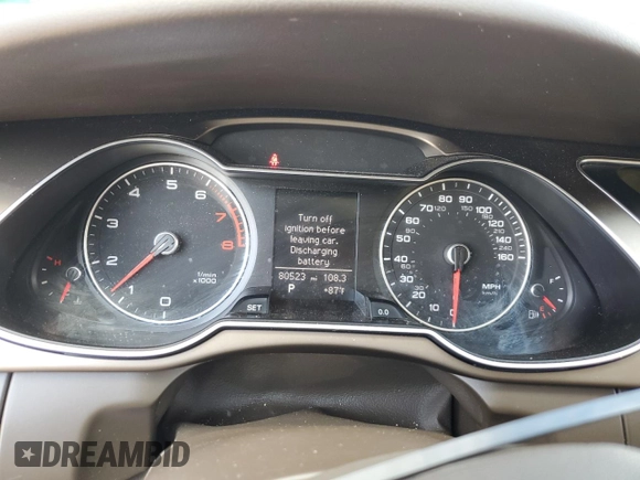 2013 Audi allroad A4 Premium with VIN WA19FAFL7DA216404, listed as a Copart auction lot 67141464 with 80,523 mi miles and Salvage Title. Bid and sale history available at DreamBid. Image 9.