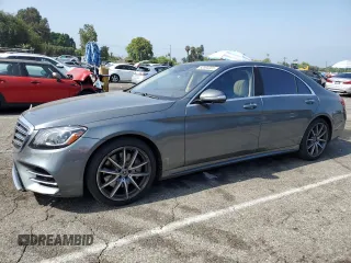 2019 Mercedes-Benz S 560 с VIN WDDUG8DB4KA434853, выставлен на аукционе Copart как лот 62590205 с пробегом 54 015 миль миль и Списание • Salvage title. История ставок и продаж доступна на DreamBid. Изображение 1.