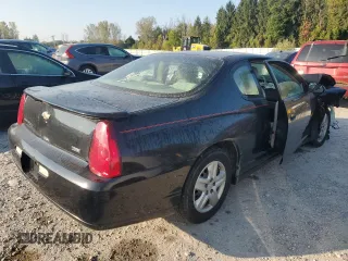 2007 Chevrolet Monte Carlo LS with VIN 2G1WJ15K779110849, listed as a Copart auction lot 72196634 with 0 mi miles and Salvage Title. Bid and sale history available at carsss.com. Image 3.